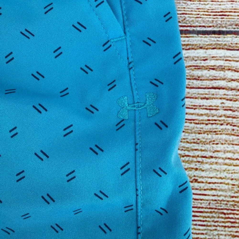 Under Armour Boys Blue‎ Dash Print HeatGear Golf Shorts Size Youth Medium YMD